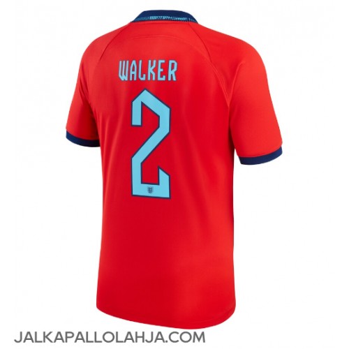 Englanti Kyle Walker #2 Kopio Vieras Pelipaita MM-kisat 2022 Lyhyet Hihat